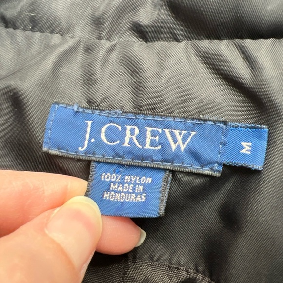 Vintage J Crew Black Double Breasted Rain Coat Trench - Picture 7 of 8